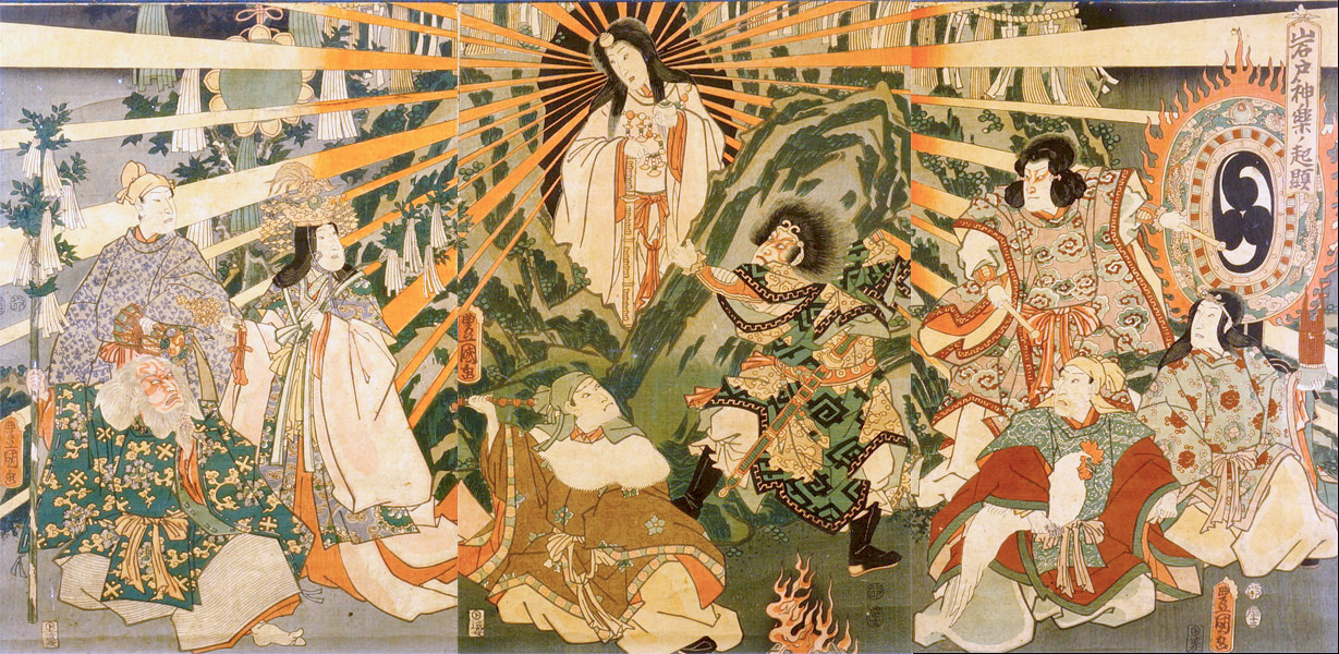 The birth of Japan with the Sun Goddess, 1856